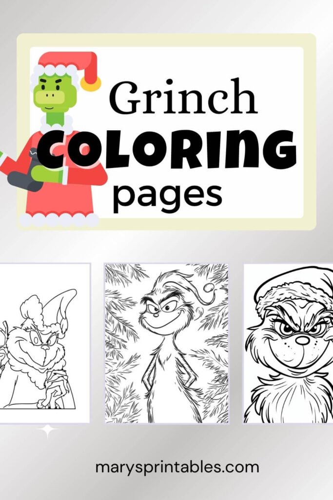 Featured Image of Grinch Coloring Page
