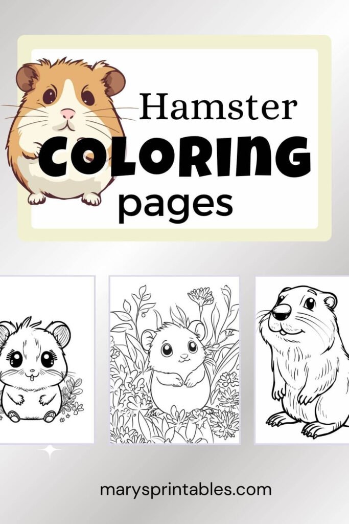 Featured Image of Hamster Coloring Pages