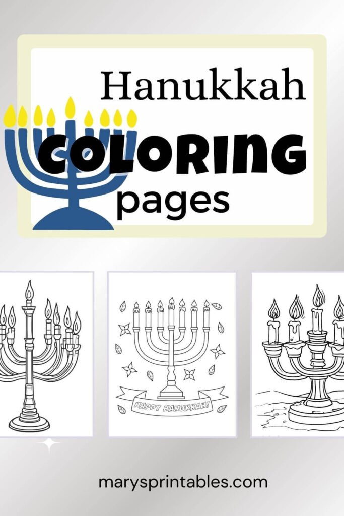 Featured Image of Hanukkah Coloring Pages