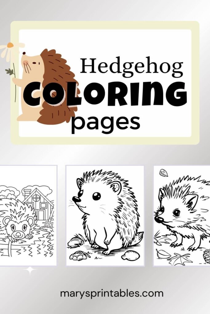 Featured Image of Hedgehog Coloring Pages