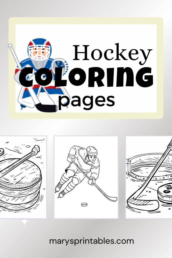 Featured Image of Hockey Coloring Pages