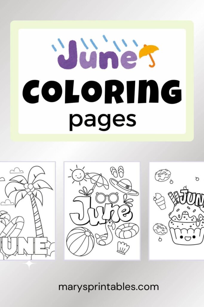 Image Featured for June Coloring Page Post