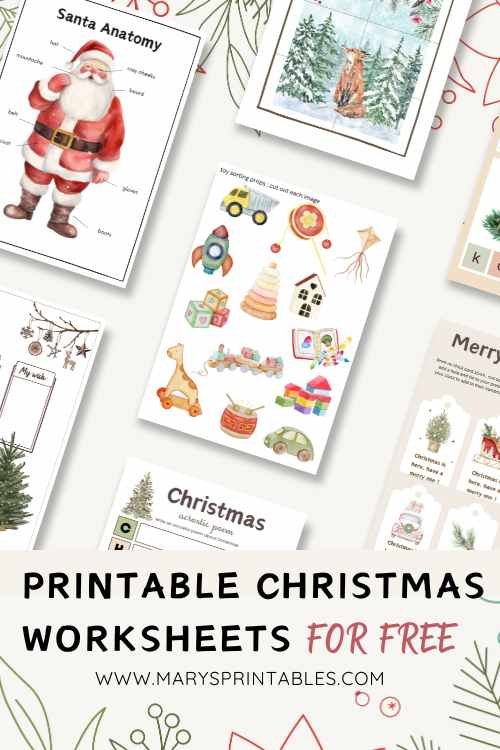 Printable Christmas Worksheets – Over 70 Free Holiday Printables for Kids