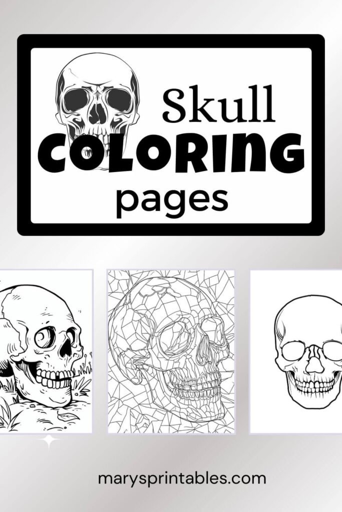 Featured Image of Skull Coloring Page