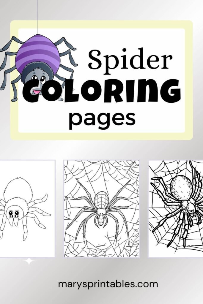 Featured Image of Spider Coloring Page