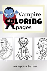Featured Image of Vampire Coloring Page