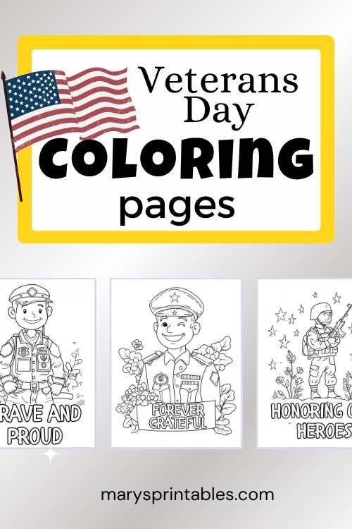 Free Printable Veterans Day Coloring Pages to Inspire and Honor