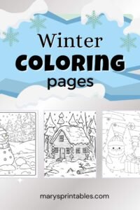 Winter Coloing Pages Featured Image