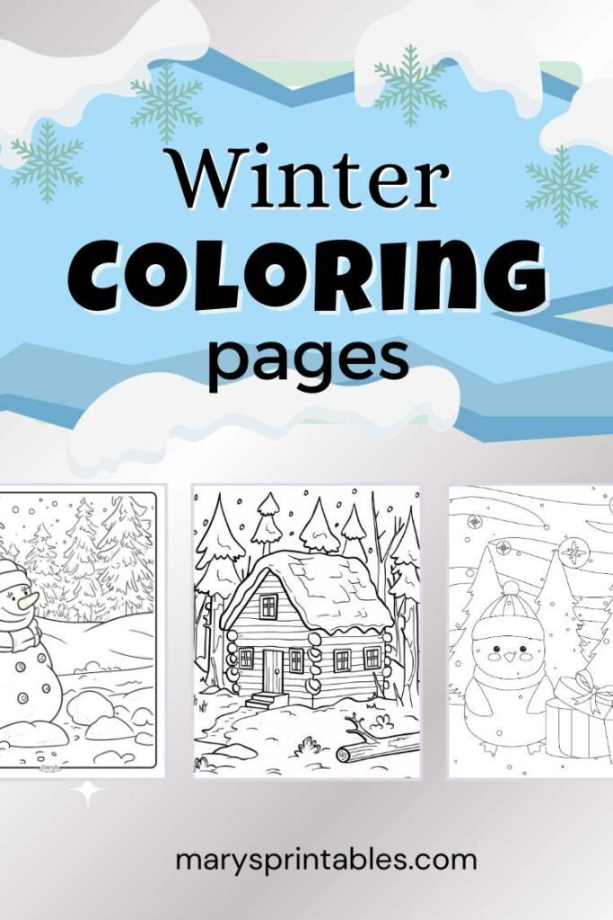 Winter Coloing Pages Featured Image