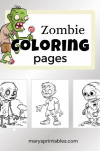 Featured Image of Zombie Coloring Page