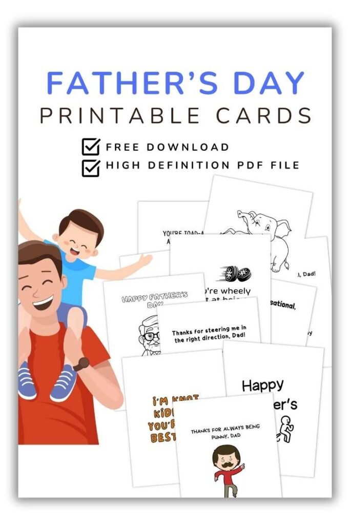 Father’s Day greeting card printable design