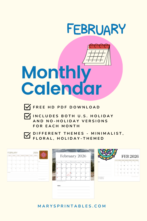 Printable February 2026 Calendar: Perfect Planning Made Beautiful