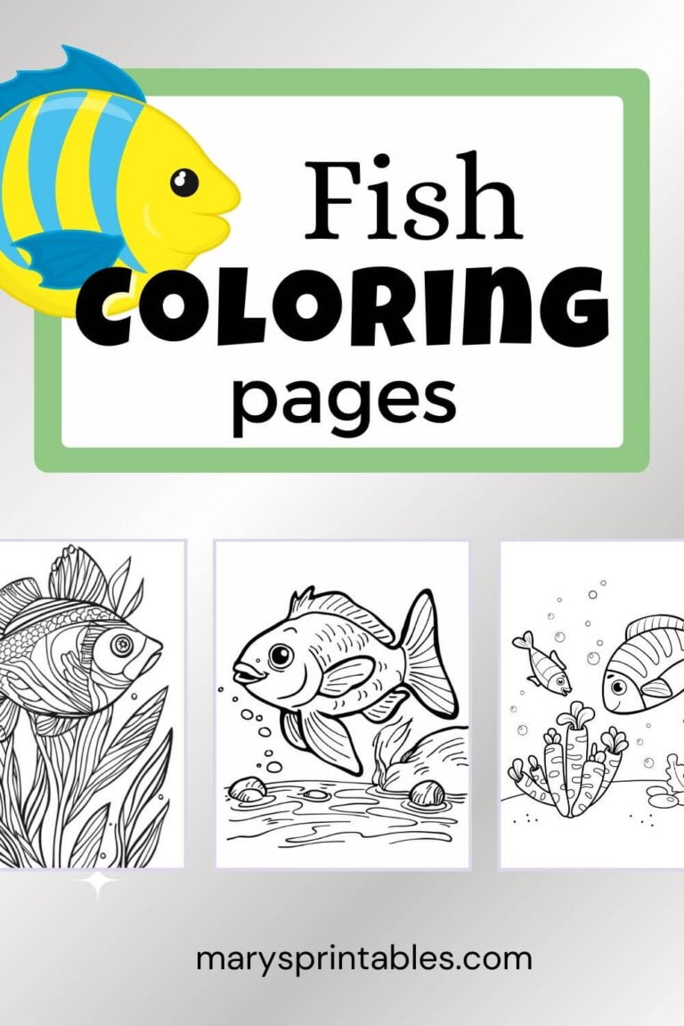Printable Fish Coloring Pages: A Fun Way to Spark Creativity