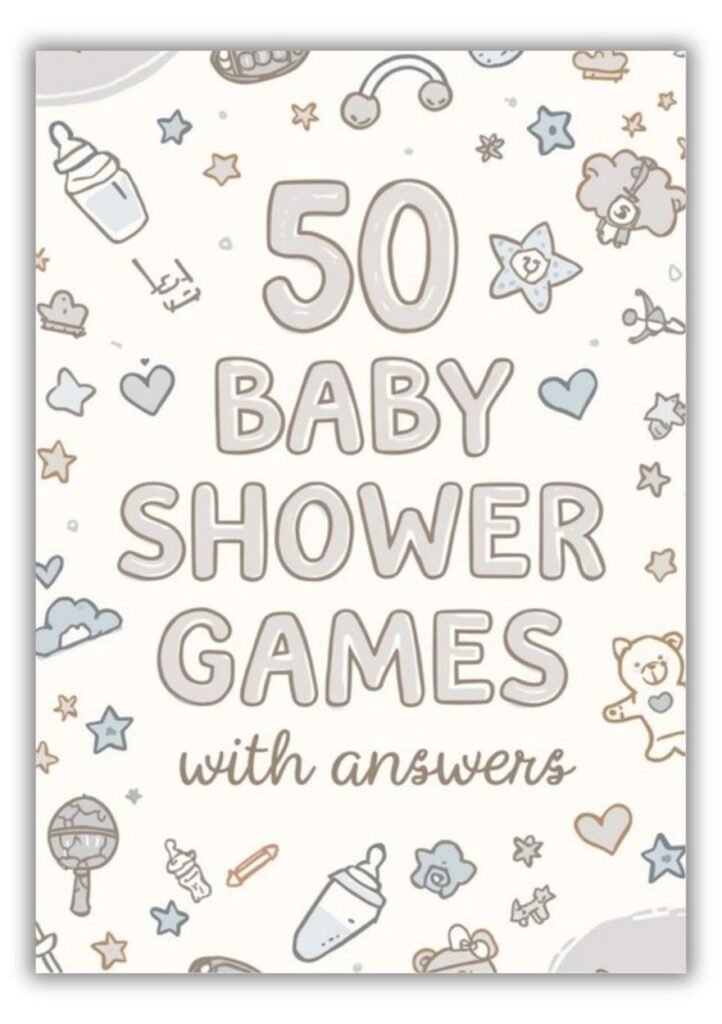 Visit to check out the collection of 50 Baby Shower Games Free Printable