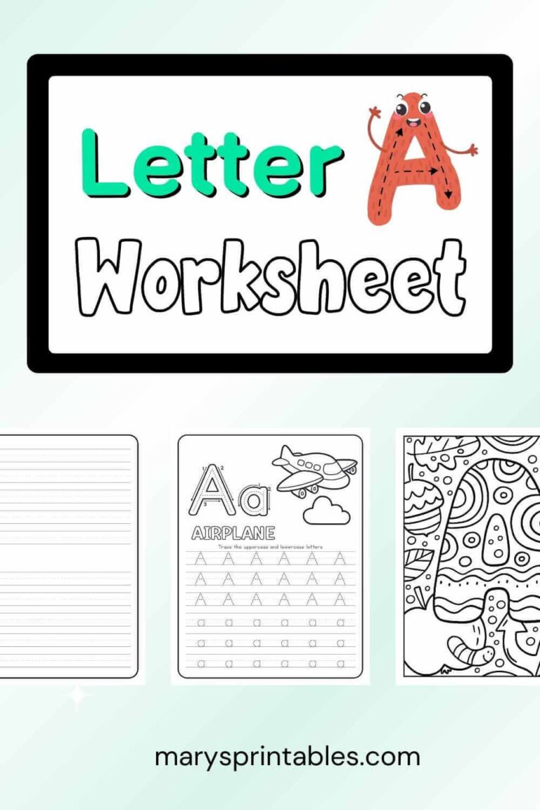 Free Printable Letter A Worksheets for Early Learners