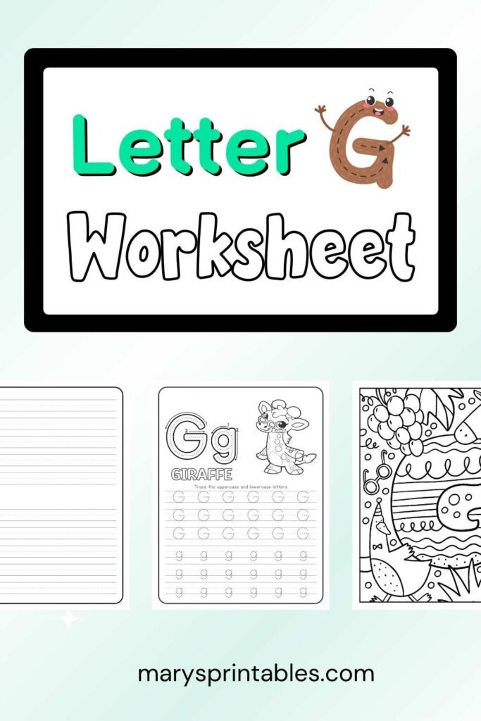 Letter G Worksheet Free Printable Featured Image