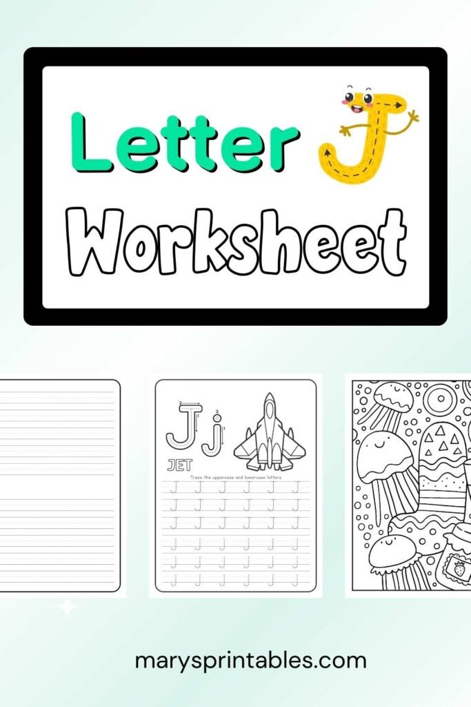 Letter J Worksheet Free Printable Featured Image
