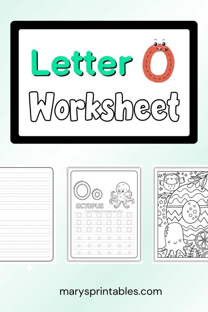 Letter O Worksheet Free Printable Featured Image