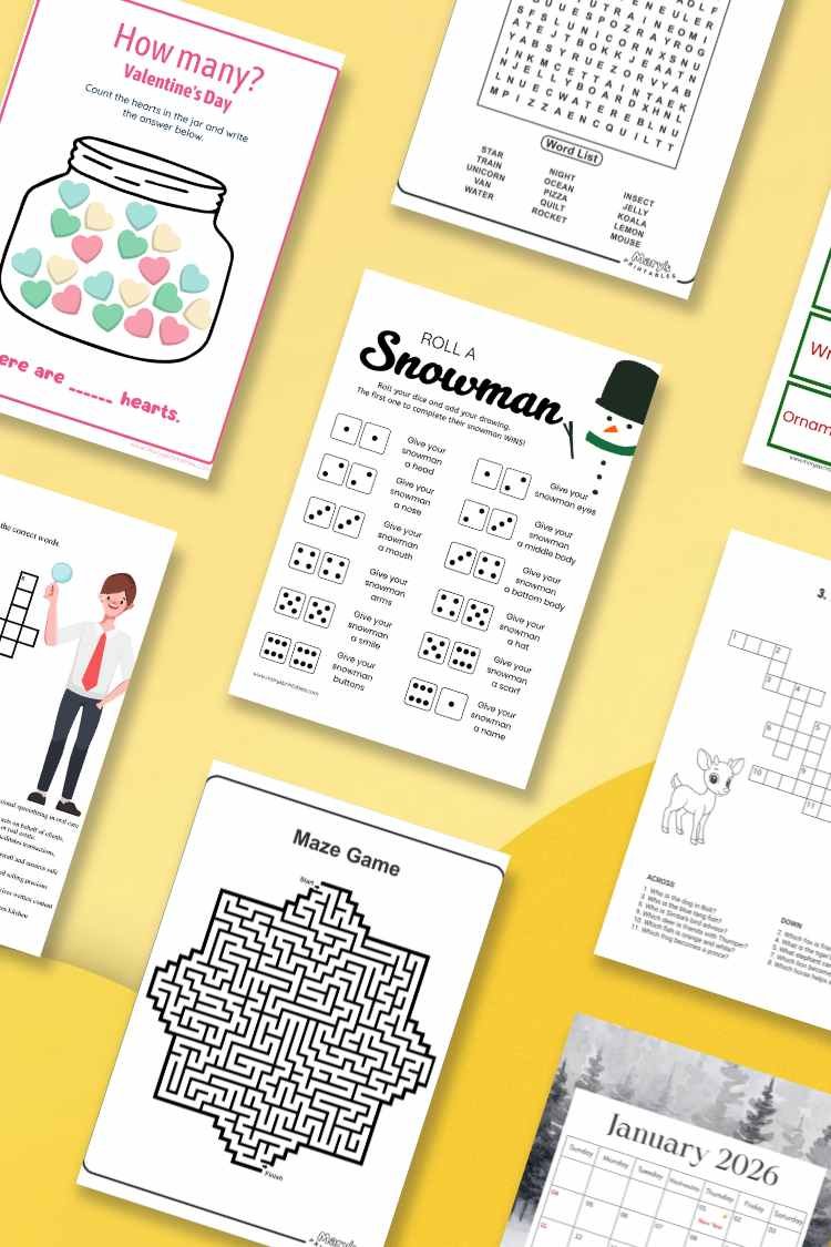 Printable Games & Puzzles That Make Screen-Free Time Easy