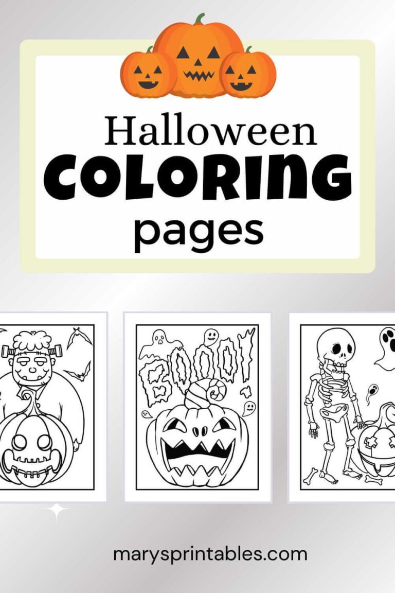 Printable Halloween Coloring Pages &ndash; Fun and Free for Kids!