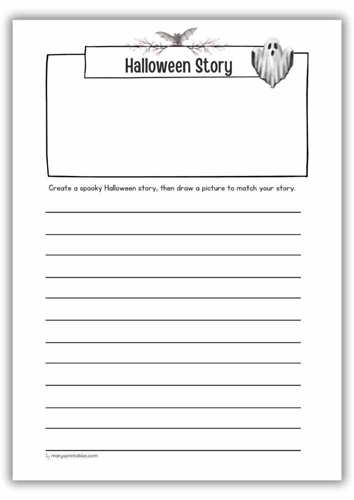 Halloween Story Worksheet