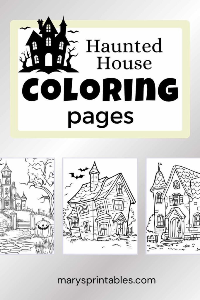 Featured Image of Haunted House Coloring Pages