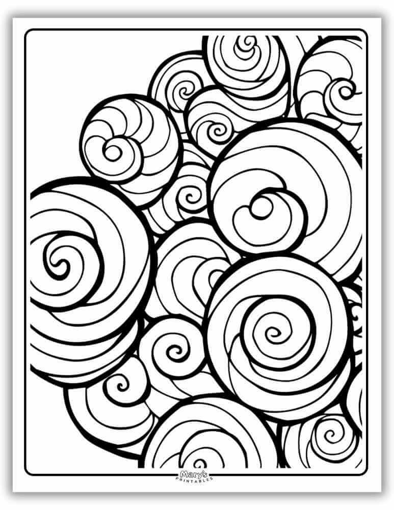 Relaxing Mandala Coloring Page Free PDF