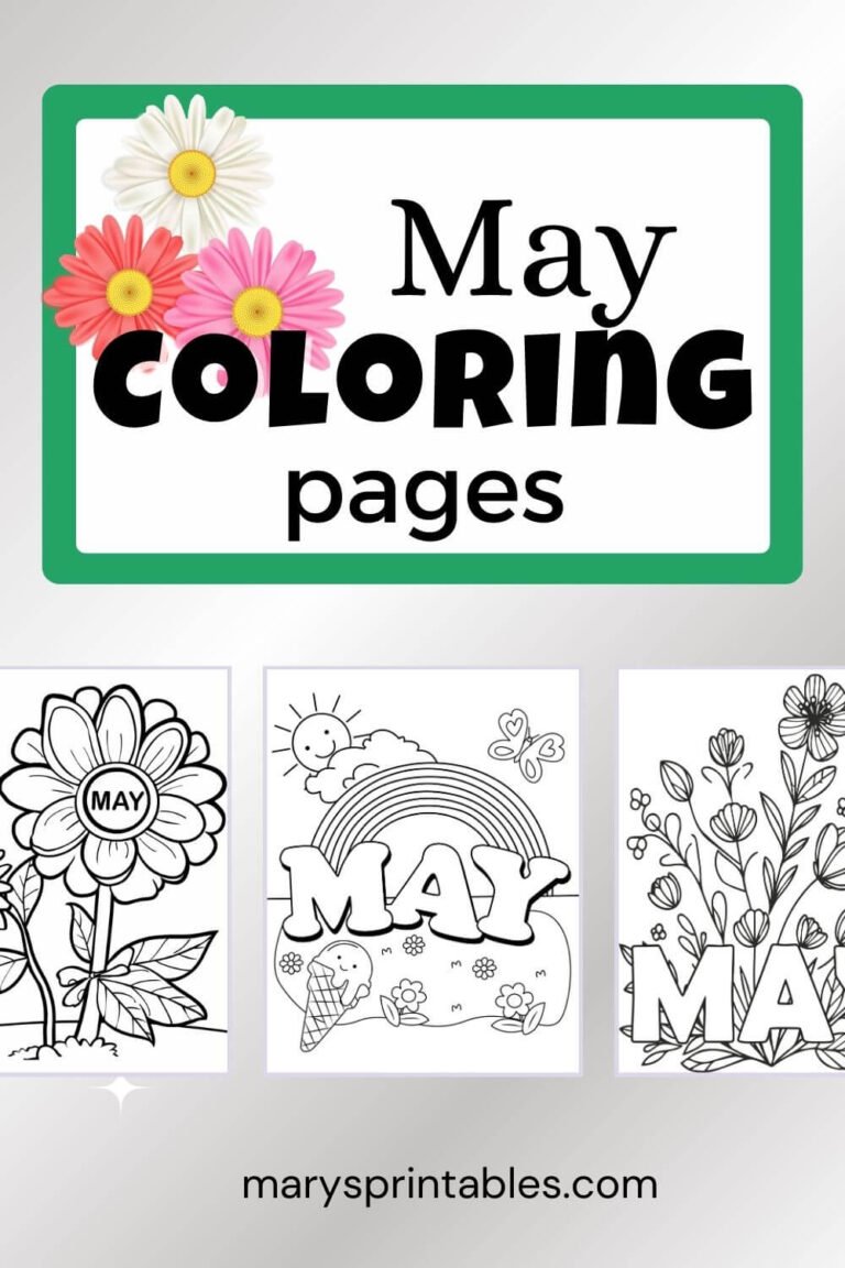 May Coloring Pages: Celebrate Spring with Creativity for Free
