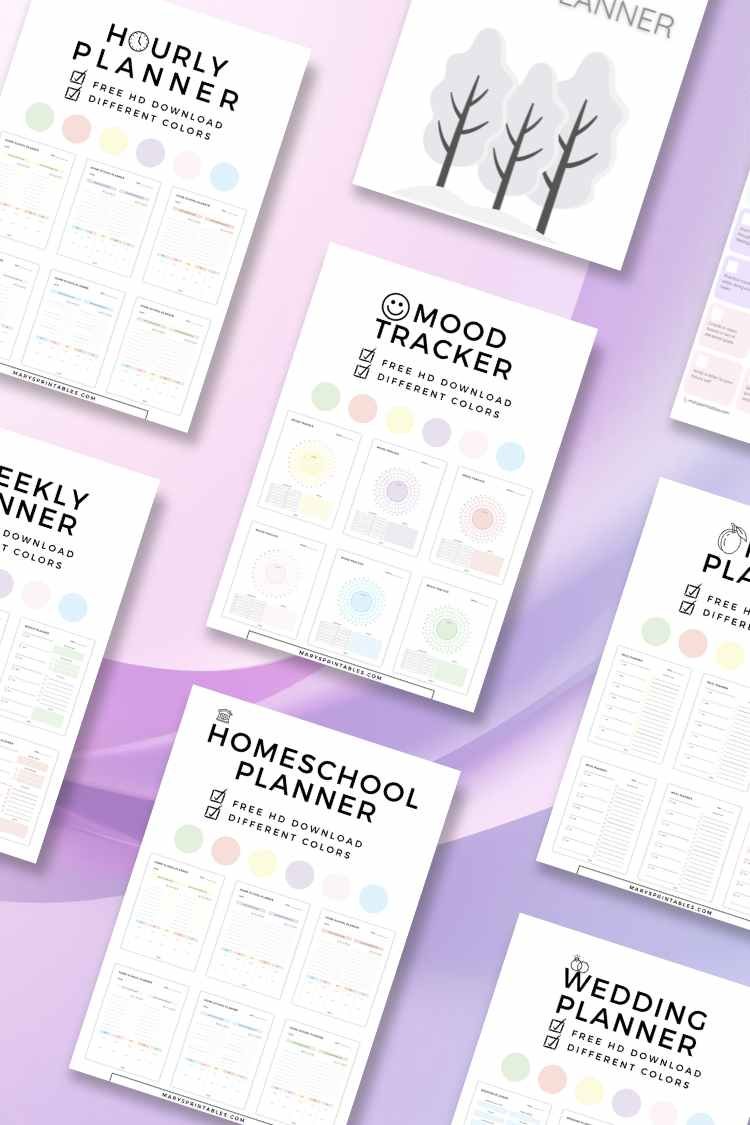 Free Printable Planners & Trackers for Home, School, and Life