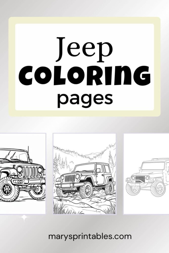 Preview Image of Jeep Coloring Pages Collection