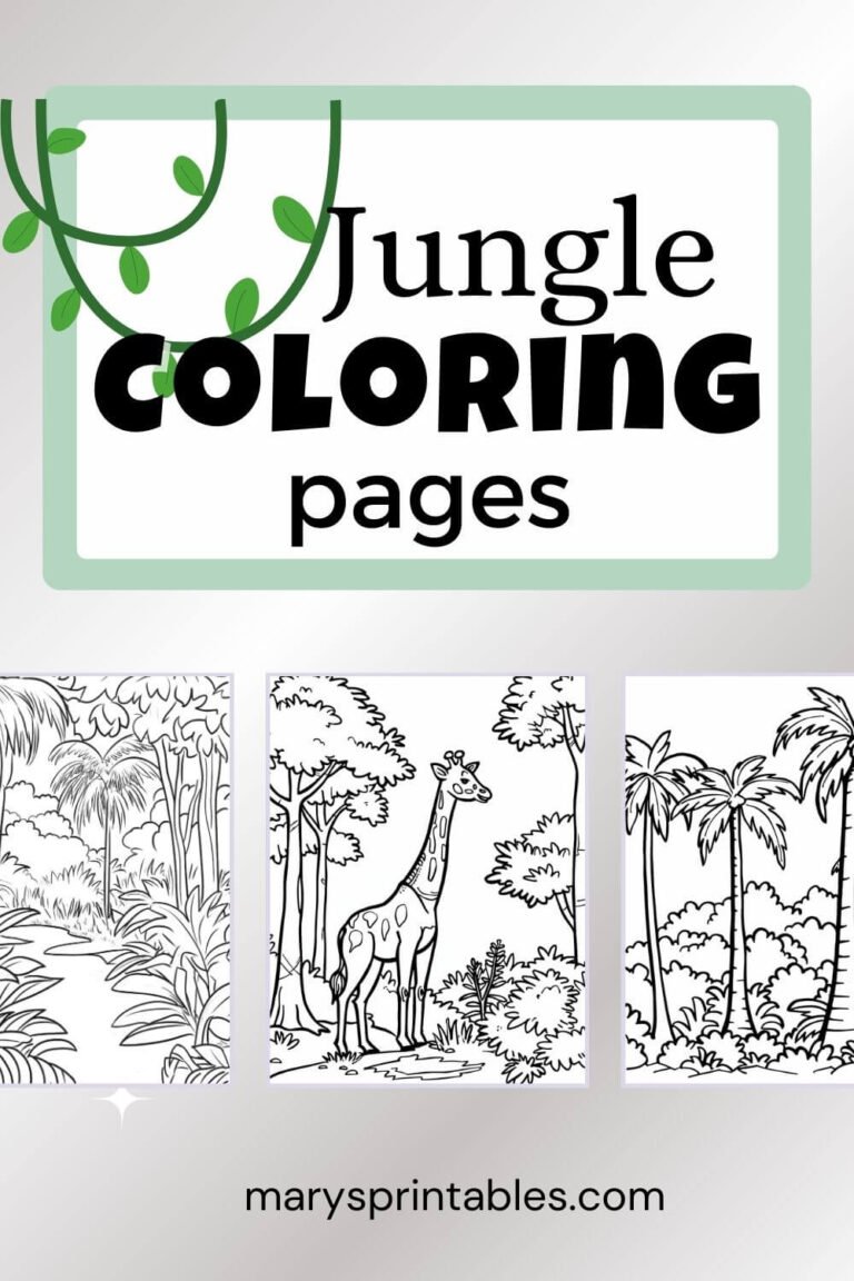 Jungle Coloring Pages: Great for Homeschool and Classroom Activities