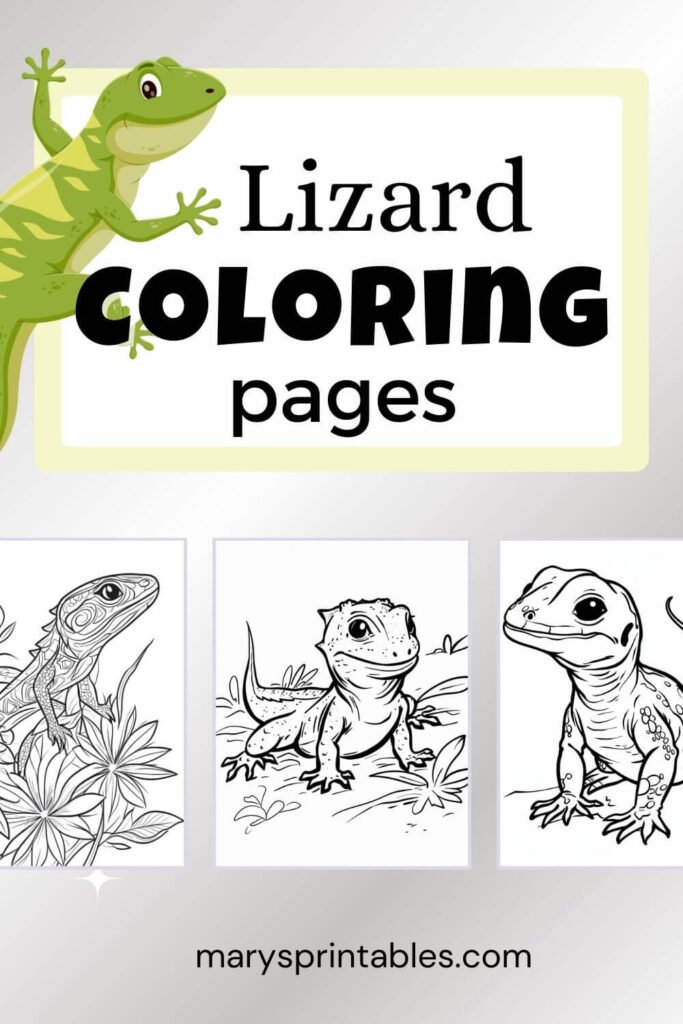 Preview Image of Lizard Coloring Pages Collection