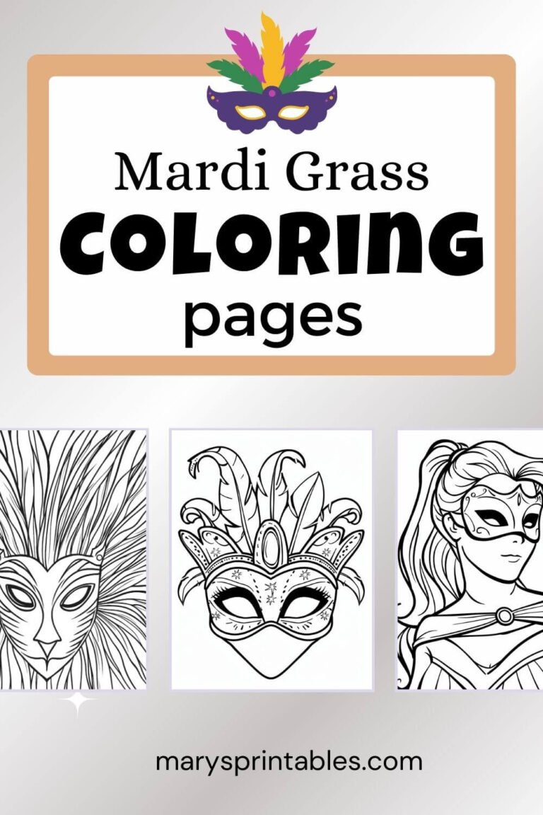 Mardi Gras Coloring Pages Printable for Free: A Fun Way to Teach Culture and Celebration