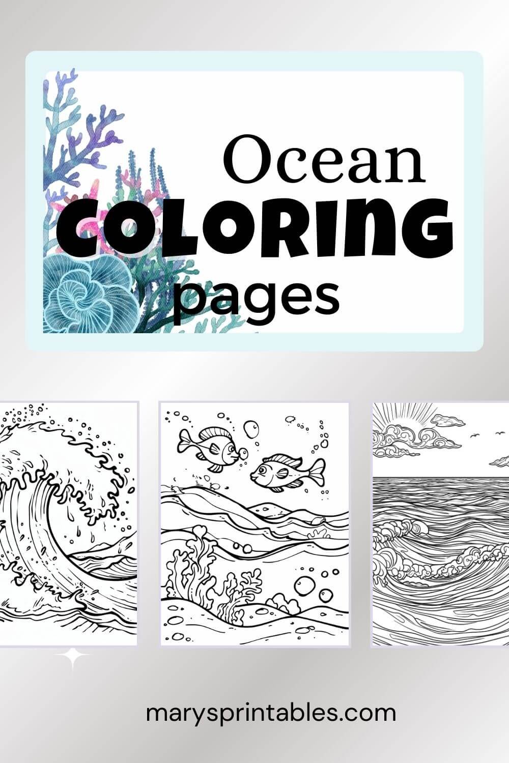 Printable Ocean Coloring Pages - Preview Image Of Free Printable Ocean Coloring Pages