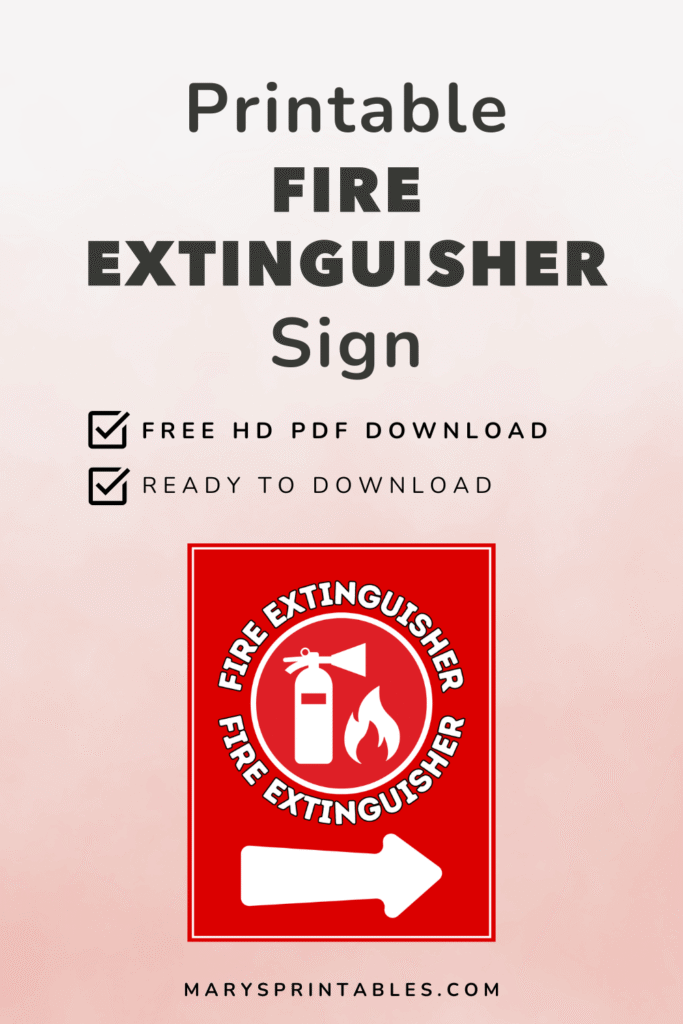 Feature Image of Printable Fire Extinguisher