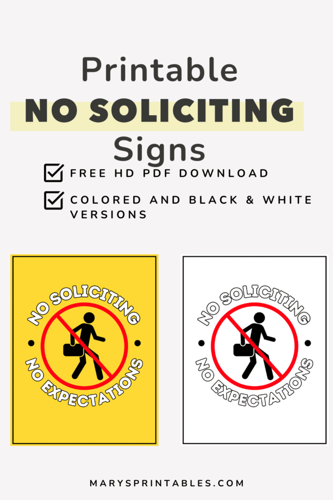 Feature Image of Printable No Soliciting Signs