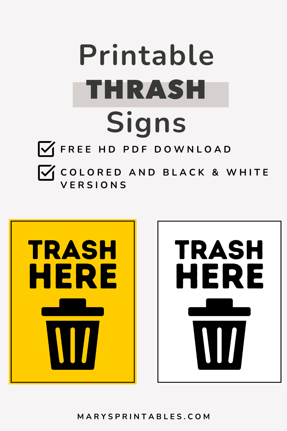 Printable Signs – Free Templates for Home & Business