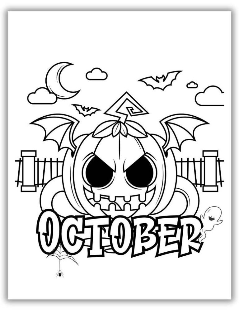 October Coloring Pages – Free Autumn-Inspired Fun for Kids and Classrooms