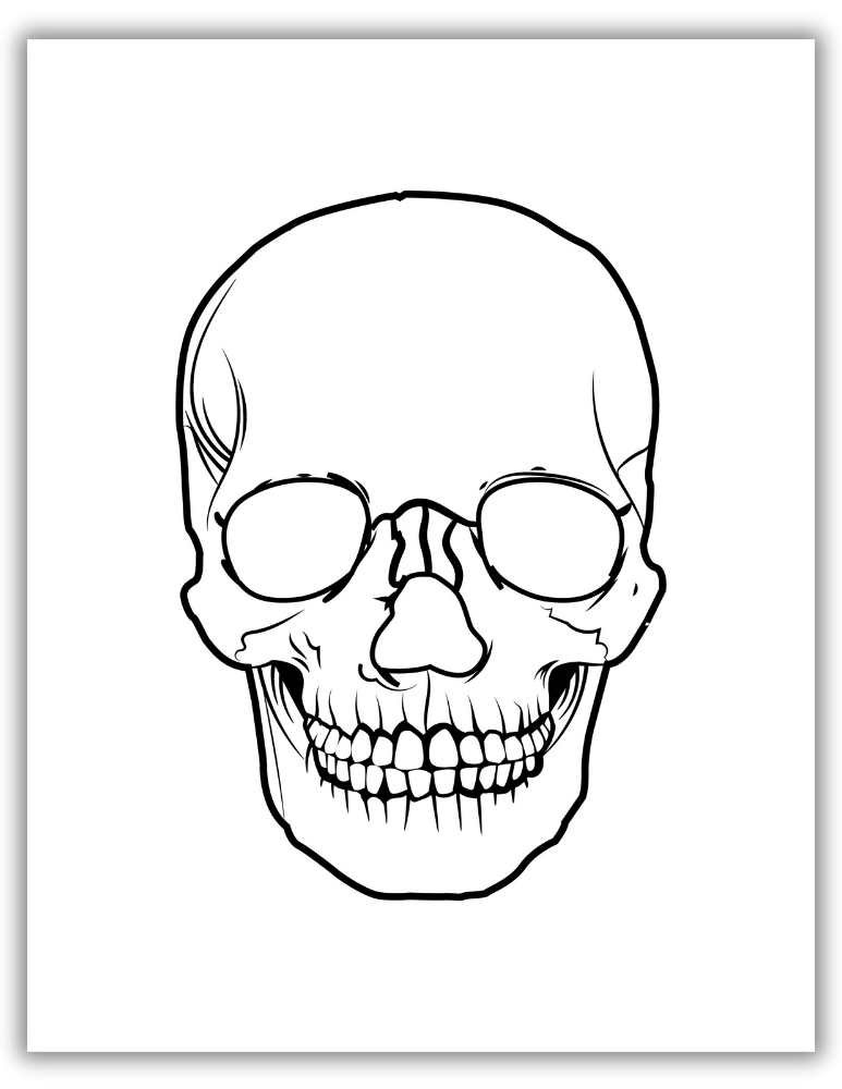 Free Printable Skull Coloring Pages