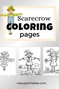 Featured Image of Scarecrow Coloring Page
