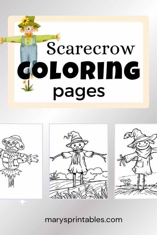 Fun and Easy Scarecrow Coloring Sheets for Fall