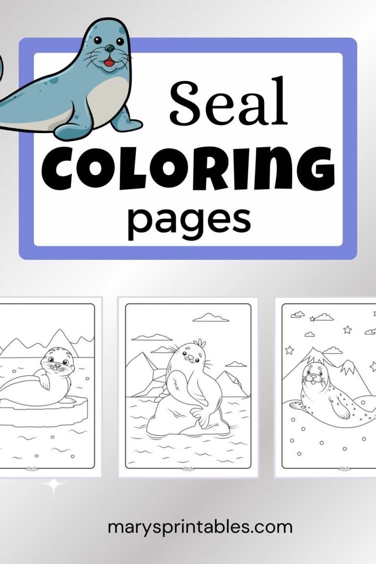 Free Printable Seal Coloring Pages for Kids – Easy Downloads