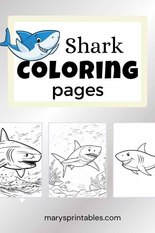 Shark Coloring Pages Printable – Exciting Ocean Adventure for Kids!