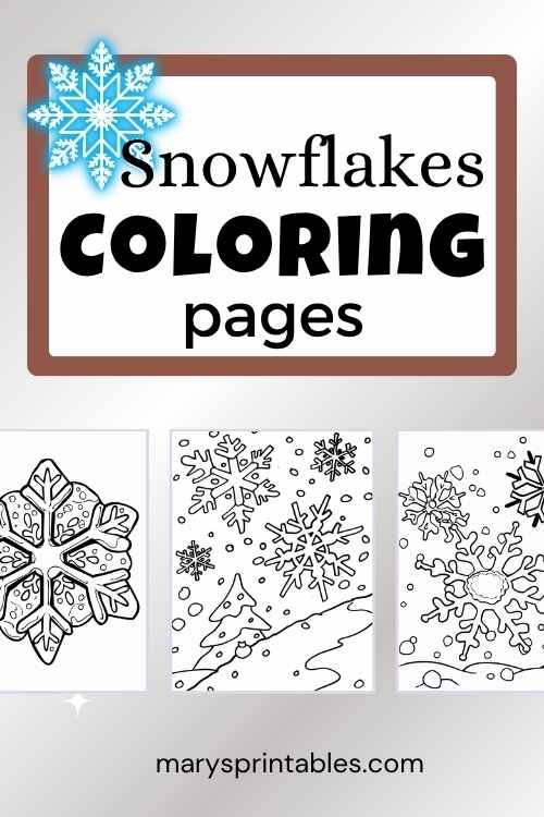 Snowflake Coloring Pages Printable – Beautiful Winter Designs to Color