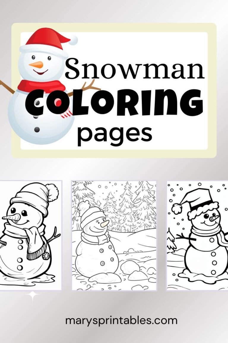 Free Snowman Coloring Sheets – Cozy Holiday Coloring Fun