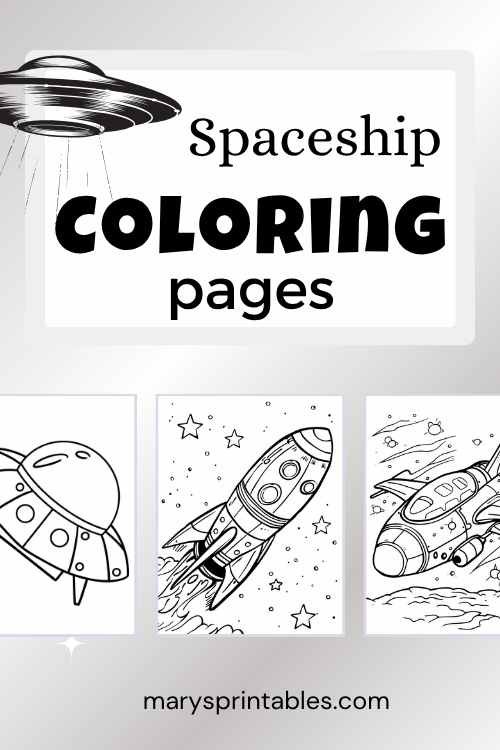 Free Printable Spaceship Coloring Pages – Blast Off into Creativity