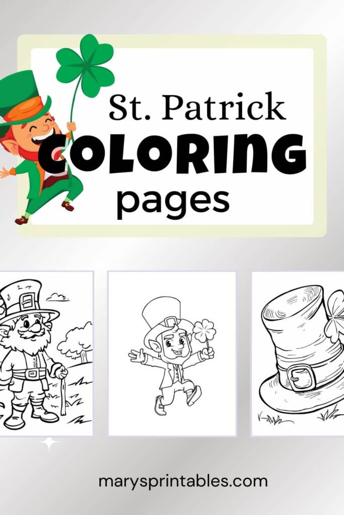 St. Patrick Day Coloring Pages Featured Image