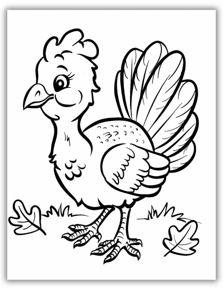 Thanksgiving Turkey Coloring Page