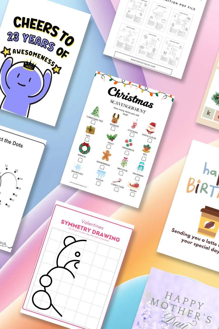 Welcome to Mary&rsquo;s Printables